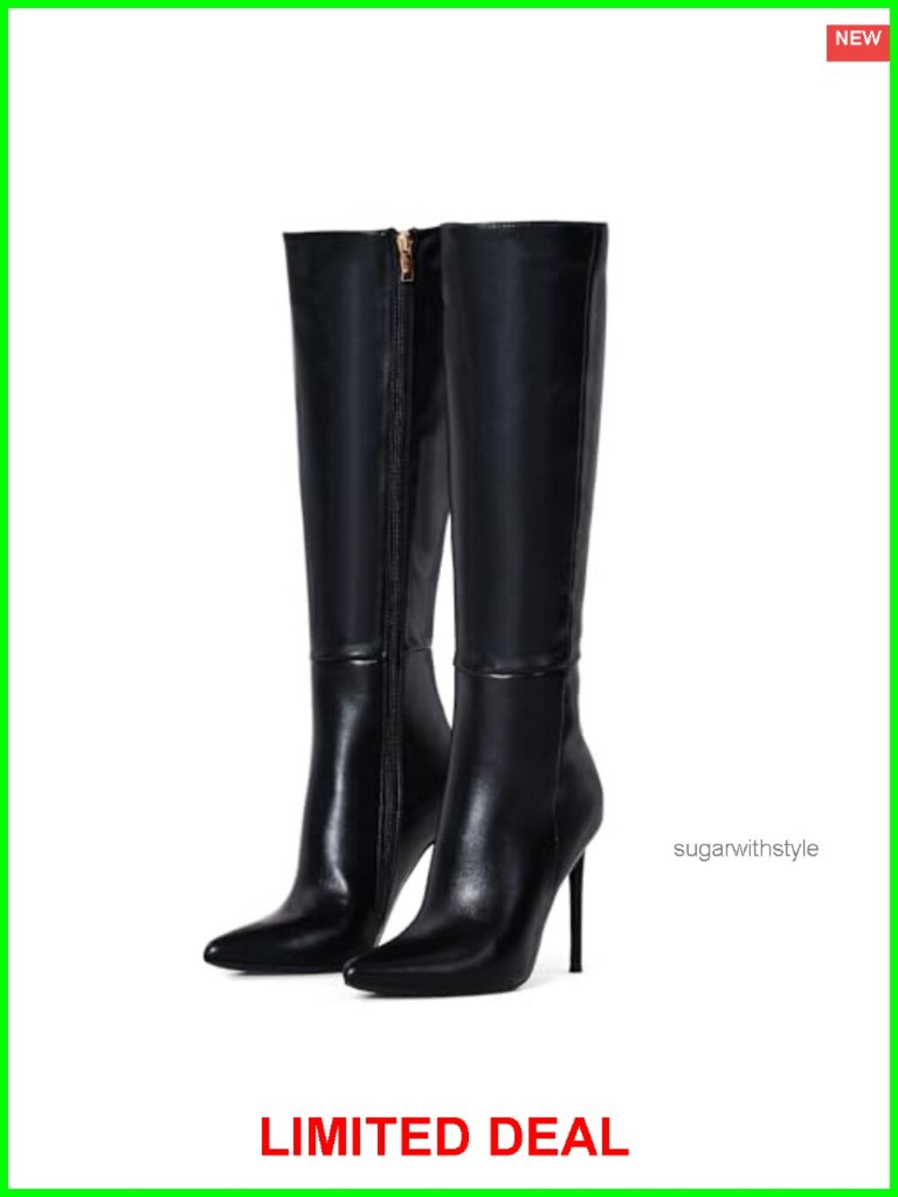 Women's 4 Inch Stiletto Heel Knee-High Boots Pointed Toe Fall Winter